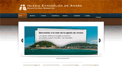 Desktop Screenshot of iglesiaevangelicaamara.com